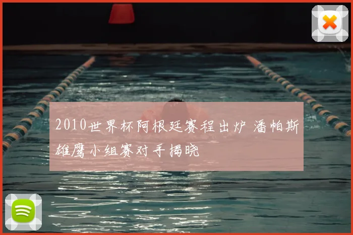 2010世界杯阿根廷赛程出炉 潘帕斯雄鹰小组赛对手揭晓